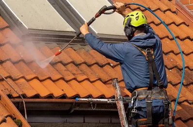 Démoussage et hydrofuge de toiture au Puch